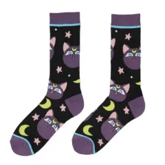 Sailor Moon Manga Anime Luna The Cat Athletic Crews Socks For Women Men 1 Pair