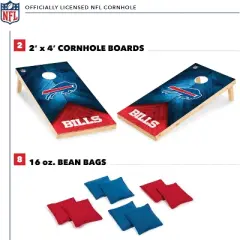 NFL Buffalo Bills 2'x4' Wood Cornhole Set