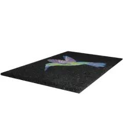 Northlight Hummingbird Rectangular Welcome Coir Door Mat 18" x 30"