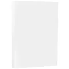 JAM Paper 8.5"x14" Legal Cardstock Coverstock Strathmore 80lb 50 Sheets Bright White Wove