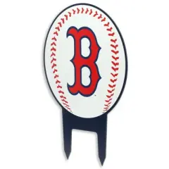 MLB Boston Red Sox Baseball Metal Yard Stake