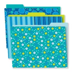 Carson Dellosa Education Bubbly Blues File Folders (6 folders)