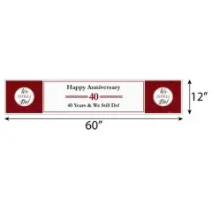 Big Dot of Happiness We Still Do - 40th Wedding Anniversary Party Decorations Party Banner