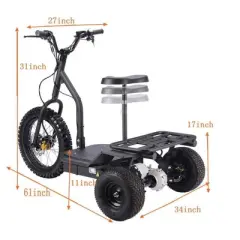 MotoTec Electric Trike 48v 1200w