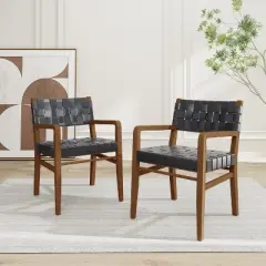 Christopher Knight Home Prosen Faux Leather and Rubberwood Dining Chair  (Set of 2)