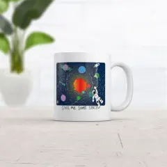Crazy Dog Give Me Some Space Mug Funny Sarcastic Astronaut Coffee Cup-11oz