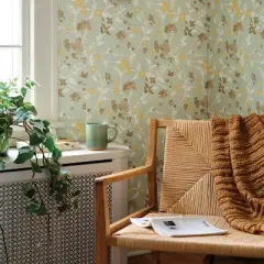 Floral Light Sage Green Wallpaper - Threshold&trade;