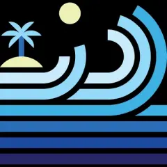 Men's Design By Humans Cool Waves On a Lonely Beach By quilimo Tank Top