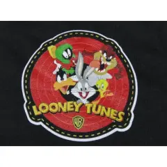 Looney Tunes Badge Youth Black Graphic Sweatpants