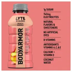 BODYARMOR LYTE Peach Mango Sports Drink - 8pk/12 fl oz Bottles