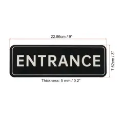 Unique Bargains Acrylic Self-Adhesive Decor Home Door ENTRANCE Sign