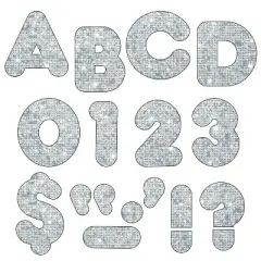 TREND Silver Sparkle 4" Casual UC Ready Letters&reg;