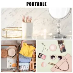 Unique Bargains Travel Toiletry Bag Makeup Bag Organizer Toiletry Organizer Travel Cosmetic Bag Waterproof PVC 1PC