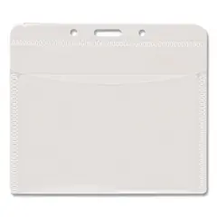 Advantus PVC-Free Badge Holders, Horizontal, Clear 4.5" x 4" Holder, 4.13" x 3.25" Insert, 50/Pack