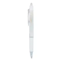 Pilot FriXion Clicker Design Erasable Gel Pen Retractable Extra-Fine 0.5 mm Black Ink White Barrel