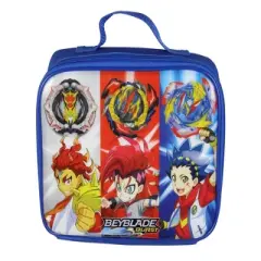Beyblade Burst Show Bel Daizora Valt Aoi Single Compartment Lunch Box Bag Blue