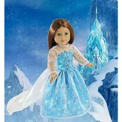 Dress Along Dolly Else Frozen Inspired Outfit for American Girl Doll