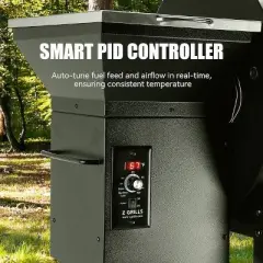 ZPG-550A2E Wood Pellet Grill BBQ Smoker Digital Control - Silver - Z Grills: Electric, 585 sq in Cooking Area