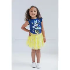 Disney Descendants Uma Audrey Evie Minnie Mouse Girls T-Shirt Skirt and Headband 3 Piece Outfit Set Toddler to Big Kid