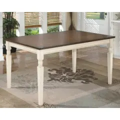 Whitesburg Rectangular Dining Room Table Wood/Brown/Cottage White - Signature Design by Ashley