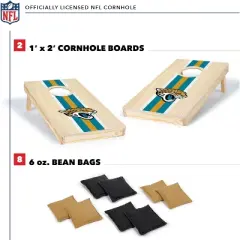 NFL Jacksonville Jaguars 1'x2' Wood Cornhole Set