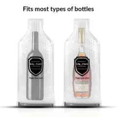 Urban Sombrero Wine Bottle Protector Sleeves - Reusable, Leak-Proof, Travel-Friendly, 4-Pack