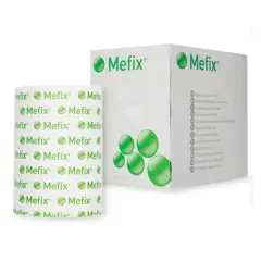 Mefix White Perforated Dressing Retention Tape Easy Cut, Stretchable, Adhesive - 4"x11 Yard Roll