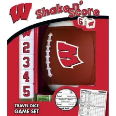 MasterPieces Officially Licsenced NCAA Wisconsin Badgers Shake N' Score Dice Game for Age 6 and Up