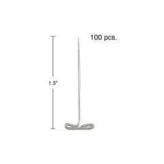 Staples 10819-CC Nickel Plated T-Pin 100/Pack 436448