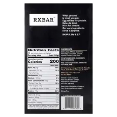 RXBAR Protein Bar, Chocolate Sea Salt, 12 Bars, 1.8 oz (52 g) Each