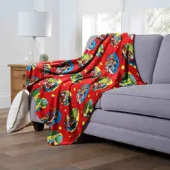 Warner Bros. Justice League Heroic Holiday Helpers Silk Touch Throw Blanket 50x60 Inches