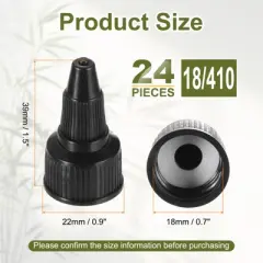 Unique Bargains Liquid Dispensing PP Squeeze Bottle Twist Top Caps 24 Pcs