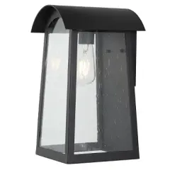 Adalai 8" Outdoor Sconce - PLT4027 - Black - Safavieh