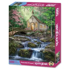 Springbok Peaceful Prayer Jigsaw Puzzle - 500pc: Educational Memory, Fantasy Theme, Cardboard, Creative Thinking Skills