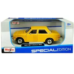 1971 Datsun 510 Yellow "Special Edition" 1/24 Diecast Model Car by Maisto