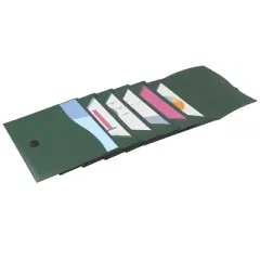Avery Slide & View Expanding File Folder, 6 Pockets, Letter Size, 1 Sage Folder (73546)