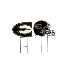 NCAA Emporia State Hornets 2pk Logo and Helmet Garden Stake Set