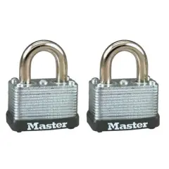 Master Lock - Warded Locking Padlock Keyed Alike - Steel - 15/16 in. (2 Pack)