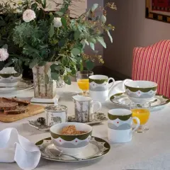 Spode Kit Kemp 12" Tall Trees Serving Tray, Enchanted Forest Design, Porcelain, Dishwasher and Microwave Safe, Ideal for Salad, Snacks, and Appetizers