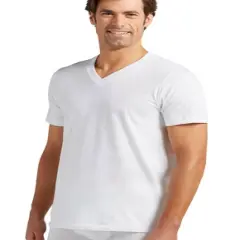 Jockey Men's Classic V-Neck T-Shirt - 12 Pack