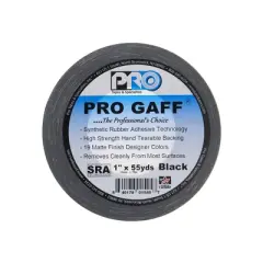 Pro Tapes Pro-Gaffer Tape, Black, 55 Yd. Rolls