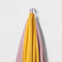 WOW Reversible Beach Towel Yellow - Sun Squad&trade;: Cotton, Lightweight, Quick-Dry, Oeko-Tex Certified