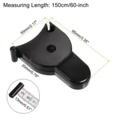 Unique Bargains Automatic Retractable Lock Pin Double-sided Rulers and Measuring Tools 60" 150cm