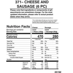 The Swiss Colony Sausage & Cheese Bars Gift Box, 6 Count