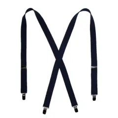 CTM Women's Elastic Clip-End 1 Inch Basic Suspenders