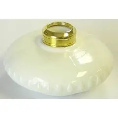 Opal White Glass Oil Lamp Font