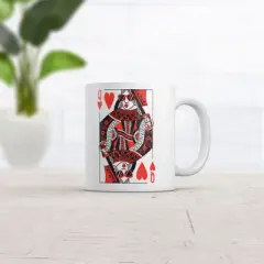 Crazy Dog Queen Of Hearts Mug Funny Vintage Graphic Coffee Cup-11oz