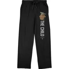 Mens Black Mandalorian Baby Yoda The Child Sleep Pajama Pants