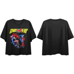 Cowboy Bebop Spike's World Black Boyfriend Crop T-shirt