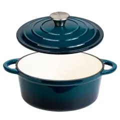 Lexi Home Enameled 2.8 Qt. Cast Iron Dutch Oven
